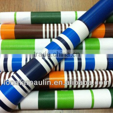 PVC striped tarpaulin