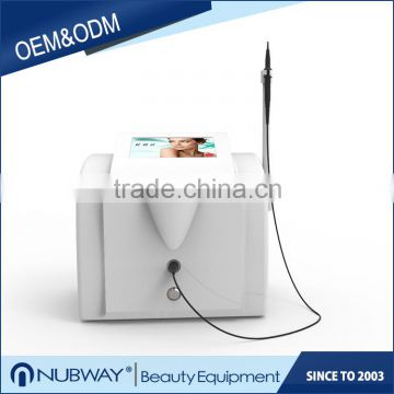 CE approved Nubway 30MHZ high frequency skin tightening varicose treatment / skin wart removal machine / spider vein treatment