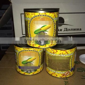 Canned corn in tin canned corn kernels canned sweet corn 340g