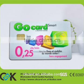 Top quality!Printing sle4442&sle4428 smart chip card with low price from gold manufacture