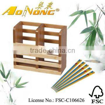 bamboo stationery rack