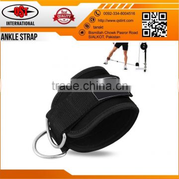 Ankle D Ring Strap Thigh Pulley for Weight Lifting Padded Anklet Cuff Gym Straps