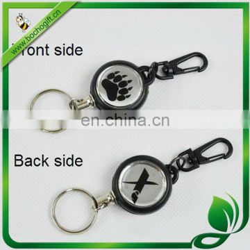 double sides logo retractable pull reel