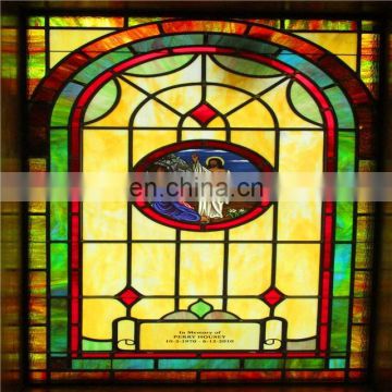 Color sublimation Crystal champagne Glass Mosaic Colored Glass Sheets Mosaic Church Decorated building Glass for windows