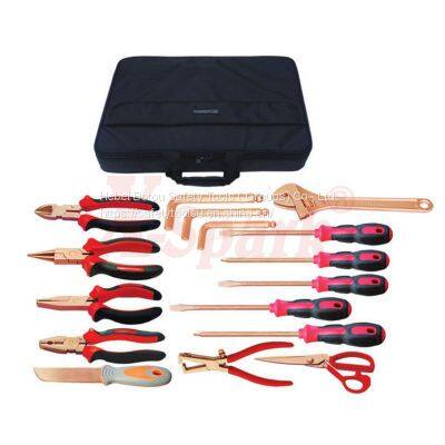 No.AA08-18 Tool set 18pcs         non-sparking Tool Set            Explosion Tool Set