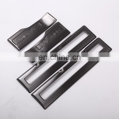 4pcs/set Stainless Steel Car Inside Door Sill Threshold Scuff Plate Cover Trim For Range Rover Evoque Accessories