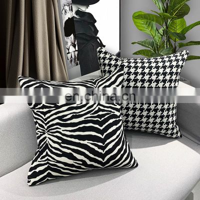 Customer Oriented Creative Square Sofa Cotton Luxury Modern Decorative Easter Plaid Nordic Throw Pillow