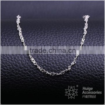 good selling fashion jewelry rhodium plated cheap short chain necklace