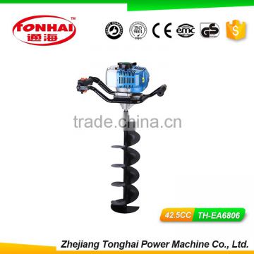 TH-EA6806 52CC gas powered post hole digger for tree transplanting ground hole drill earth auger