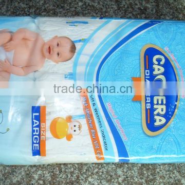 Grade A super absorbent cotton baby diaper