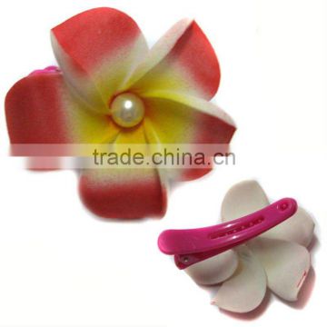 Frangipani hair clip, plumeria flower clip JYF00800