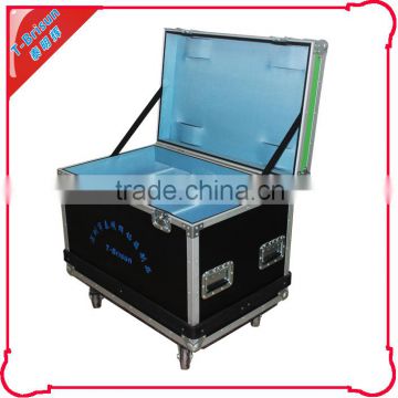 large make wooden tool box for display screen shipping
