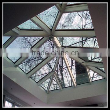 Irregular shape glass skylight designed by Guangzhou company