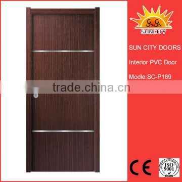 SC-P189 2016 New Design Interior PVC coated MDF Wooden Doors for Rooms                        
                                                Quality Choice