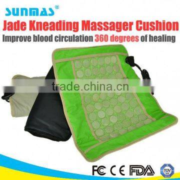 Sunmas HOT jade heat therapy products kneading massage cushion with heat