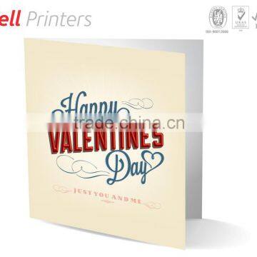 Top selling Valentine day greeting card with quality finishing