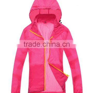 Custom windbreaker jacket for woman pink