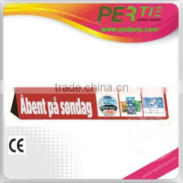 promotional cards advertising display stand -pop standee or billboard epd display digital price tags