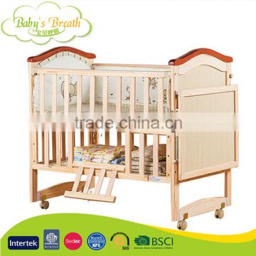 WBC-55 Custom Made Newzealand Wood Foldable Baby Cribs Cot Luxury