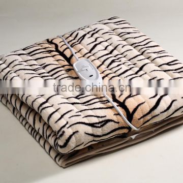 tiger striped pattern electrical warming blanket