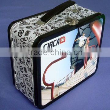 Lunch Tin Box with Handle