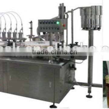 automatic glass bottle oral liquid filling machine and capping machine