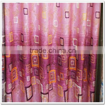 2013 Yarn Dye Printed Jacquard Gold Thread 100% Polyester Curtain Fabric