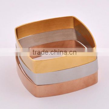 2015 fashion bangle with several colors in stainless steel