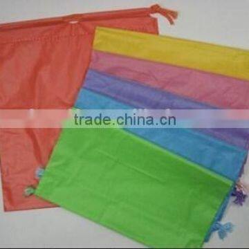 plastic hot spring drawstring bag with cotton rope