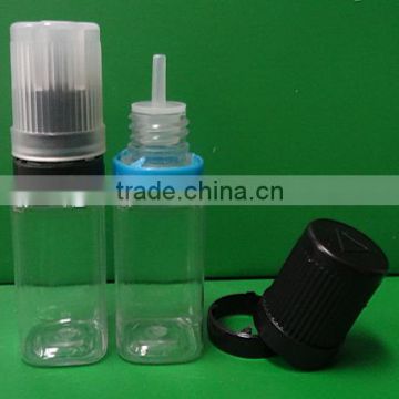 plastic square PET juice dropper bottle