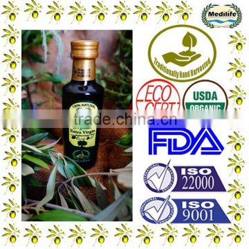 Organic Extra Virgin Olive Oil, High Quality Tunisian Olive Oil, 1st Cold Press, 100% Organic Extra Virgin Olive Oil 100 ml.