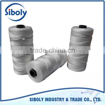 factory direct sale high tenacity white color twisted 210d polyester fishing twine