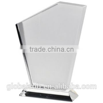 gifted sublimation crystal glass award with custom design