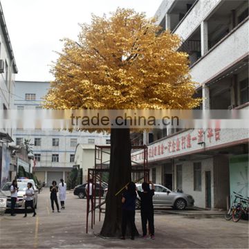 Artificial Large Outdoor Golden Ficus Trees /Garden Decor Fiberglass Ficus/Banyan Tree