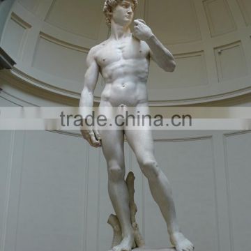 Famous David sculpture replica nude male garden marble statues