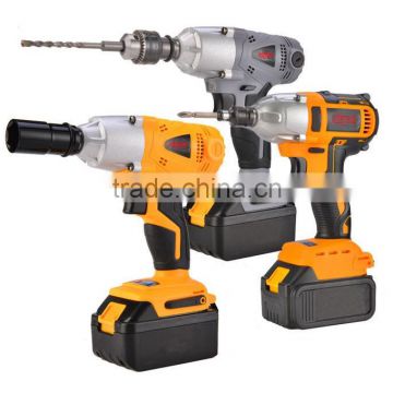 Rechargeable Li-ion battery cordless impact wrench with LED light electric wrench