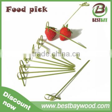 Factory Wholesale Knotted Bamboo Skewer With Twisted