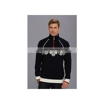 Menas zip pullover merino wool knitting man sweater latest sweater design