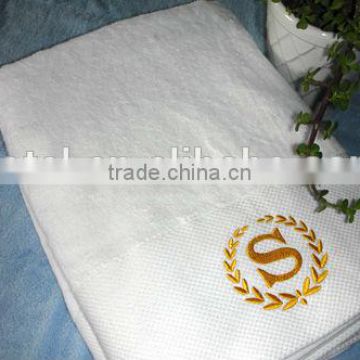 dobby border with Embroidery logo Hotel towel