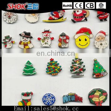 LED Flashing Button Badge&Custom Security Badges&Creative Design Badge For Christmas Activities