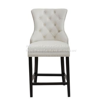 Velvet Count Chairs in Solid Wood ,Side chair Counters HL-6087-1