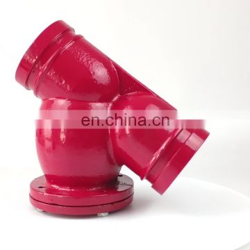 DN100 BS Ductile Iron Grooved End Y Strainer