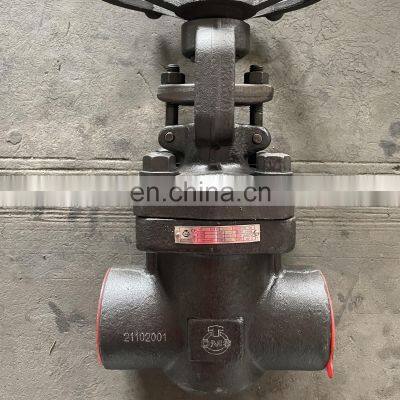 BS5352 1500lb  HIGH PRESSURE GLOBE VALVE FORGED STEEL VALVE BUTT WELD CONNECTION BOLT BONNET TYPE