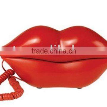 sexy red lip telephone with fancy design