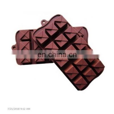 Food Grade Handmade 15 Holes Square Chocolate Biscuit Silicone Mold