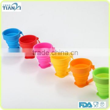 Fashionable BPA Free Non-toxic Collapsible Silicone Folding Cup