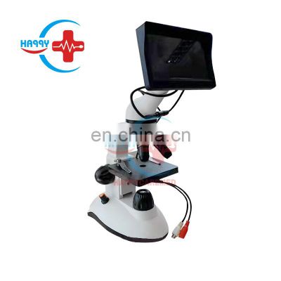 HC-R069B Cheap price 4.3 inch HD display digital monocular microscope with battery Portable semen veterinary microscope