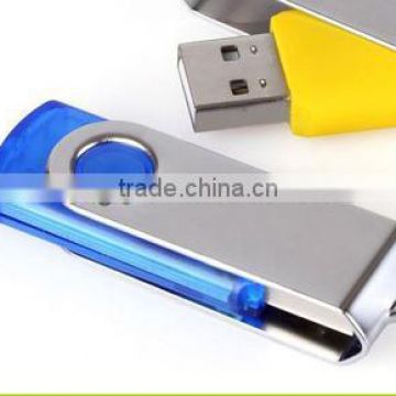 china colorful printed swivel usb flash memory with keychain
