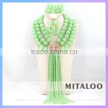 Mitaloo MT0009 Lastest Design African Fashional Nigerian Beads Jewelry Set