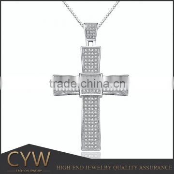 CYW wholesale beauty s925 silver cross pendant silver jewelry stores in China christian products wholesale